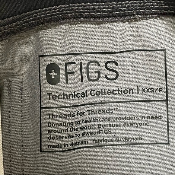 Figs Zamora Jogger Scrub Pants Graphite Grey XXS Petite - Picture 14 of 15